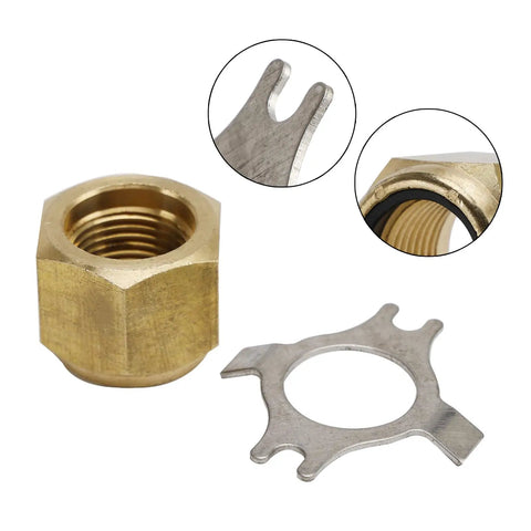 Propeller Nut With Locking Plate Kit For Mercury MerCruiser Outboard And Sterndrive Engines Marine Grade Stainless Steel Nut And Plate Set Replaces 11-8M0056234 For Heavy Duty Secure Propeller Fit