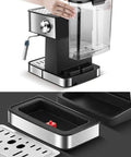 4 Cup Drip Coffee Maker With Timer And Thermal Carafe Stainless Steel Coffee Brewer Permanent Filter High Pressure Pump