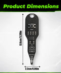 Two Pack Electronic Circuit Board Tester Inductance Detector For Quick Fault Detection With LED Indicators Precise Coil Testing Fault Isolation And Easy Troubleshooting For Techs And Hobbyists, black PCB tester