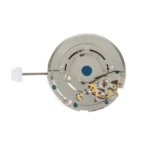 Automatic GMT Watch Movement With Four Hands And 24 Hour Dial Date Disc Replacement in silver for 2813 and 3804 movements