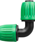 Half Inch Drip Irrigation Fittings 12 Pack Barbed 90 Degree Elbows With Locked Nuts For Anti Drop Connection Works With Standard Half Inch Drip Tubing