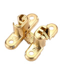 Concealed Cross Hinge Set For Boxes And Furniture 4 Pack 180 Degree Hidden Hinges Gold Pro Grade Heavy Duty Durable Easy Install