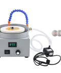 Straight Shooter Wet And Dry Bench Grinder Slick Finish Diamond Cutting Pads Heavy Duty Electric Polisher Precision Grind Adjustment Rock Solid Frame for metals grinding with adjustable speed.