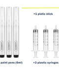 Easy Touch Up Paint Pens Refillable Wall Repair Kit Smooth Out Dings On Drywall Knock Scratches Off Wood Floors with 3 paint pens and syringes