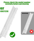 Kickass Heavy Duty Refrigerator Crisper Drawer Slide Rail Center Gliding Track W10671238 WPW10671238 Replacement with model check