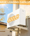 Heavy Duty Mini Split Wall Mount Bracket for 9000 to 18000 Btu AC Heat Pump Systems supporting outdoor unit up to 400 lbs