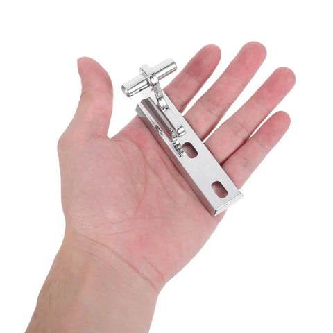 Ball Bearing Door Hinges Heavy Duty Stainless Steel For Refrigerator Repair And Hardware Parts, Quiet Close With Two Ball Bearings, Rounded Corner Design, Beefy Stainless Steel Hinge Set in hand