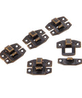 Antique Bronze Box Hasp Lock Set 20Pcs Vintage Jewelry Box Latches 24x19mm Old School Retro Hardware For Jewelry Box Suitcase Toolbox