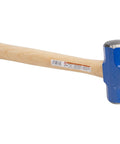 Built Tough Double Faced Engineer Hammer 3 Lb, Rust Resistant, USA Made SDF48 VN17430 With Sure Lock Eye, wood handle, blue head