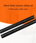 Bulk Thirty Pair Full Extension Ball Bearing Side Mount Cabinet Drawer Slides Featuring No Sweat Install And Silky Smooth Glide, three-section sliding rail.