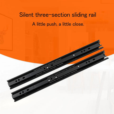 Bulk Thirty Pair Full Extension Ball Bearing Side Mount Cabinet Drawer Slides Featuring No Sweat Install And Silky Smooth Glide, three-section sliding rail.
