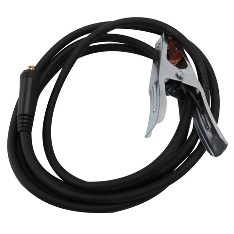 Heavy Duty 300 Amp Grounding Welding Earth Clamp Clip With 10-25 Plug Connector For MIG TIG Machines, close-up view.