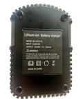 Back view of a car battery charger for 12V and 20V max lithium batteries that plays nice with DCB201 DCB202 DCB203.