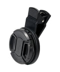 52mm CPL Filter For Phone And DSLR Cameras, Pro Grade Circular Polarizer With Universal Clip, lens attachment side view