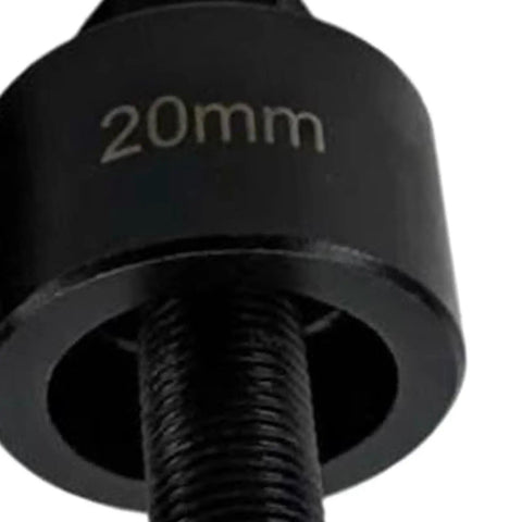 Close-up of 20mm die from Three Piece Metal Sheet Knockout Box Hole Cutter Conduit Punch Die Set For Clean Precise Holes Heavy Duty Bearing Steel Tool Kit