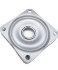 Heavy Duty Square Lazy Susan Turntable With Beefed Up Ball Bearing 360 Degree Swivel Plate And Mounting Hardware Silver Metal Construction