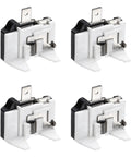 4 Pack 1/2 HP Refrigerator Overload Protector Replacement Parts for Freezers and Coolers, 1 Pin Thermal Overload Protectors