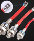 Heavy Duty High Stud Diode ZP300A 200A Silicon Welding Generator Supply with red wire connectors.