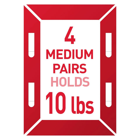 Damage-Free Picture Hanging Strips For Smooth Surfaces, 28 Pairs White Medium 10 Lb And Large 15 Lb, showing 4 medium pairs 10 lbs