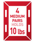 Damage Free Picture Hanging Strips Medium 10 Lb Capacity 132 Pairs 264 Strips Easy Install No Tools Required diagram.