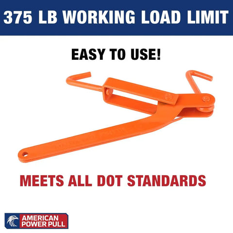Mini Load Binder Accessory One Quarter Inch Quick Release Tie Down Tool With Seven Three Quarter Inch Handle orange color