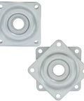 2 Inch Lazy Susan Turntable Bearing 2 Pack For Kitchen Shelves And Spice Racks With Smooth Silent Spin Ball Bearing Raceway Durable Material Easy Glide Perfect For Storage Display And Countertop Organization, silver steel plates