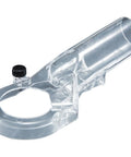 Transparent Dust Extracting Nozzle For RT0700CX3 Plunge Base Keeps Sawdust In Check With RP0900K Vacuum System shown in detail.