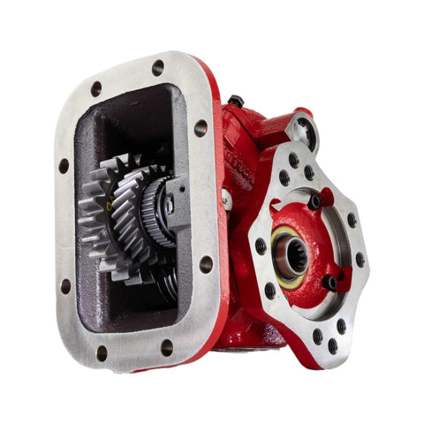 Heavy Duty 8 Bolt Direct Mount PTO Unit With Air Shift For Trucks, Standard Housing, Cast Iron Body, High Thermal Stability, Replaces TG8 Series Models, Built For Reliability In Commercial Fleets