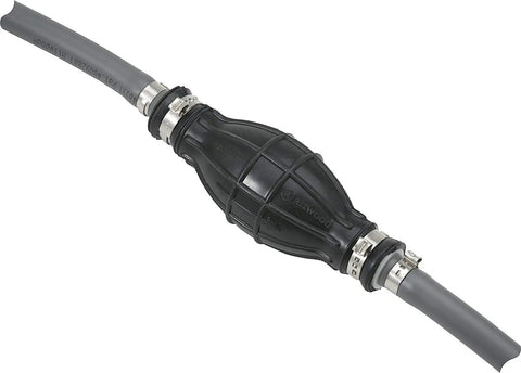 Universal Marine Fuel Line Kit For Outboard Engines, EPA Compliant, Six Foot Long Three Eighth Inch Hose With Primer Bulb, Fittings Not Included, Durable Low Permeation Fuel Line Replacement