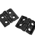 4 Sets Zinc Alloy Hinges For 2020 Aluminum Extrusion Black 6mm Profile Slot With Sandblasted Finish Includes T Nuts And Hex Screws Heavy Duty Rust Resistant