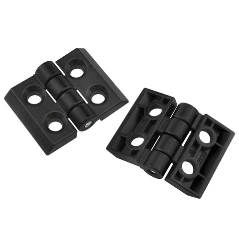 4 Sets Zinc Alloy Hinges For 2020 Aluminum Extrusion Black 6mm Profile Slot With Sandblasted Finish Includes T Nuts And Hex Screws Heavy Duty Rust Resistant