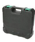 Professional Grade Heavy Duty Badass Cordless Drill 21V Electric Power Tool 45Nm storage case, black, compact for tool organization.