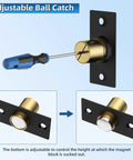 Adjustable Two Pack Magnetic Door Ball Catch Set For Closet Doors No More Stuck Doors Jiayi with screwdriver adjustment