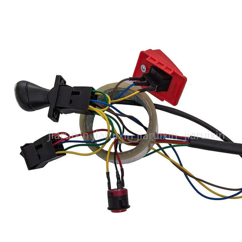 Kids Electric Car DIY Wiring Kit With Switches For Custom Ride On Toys showing connectors, wires, and switches in detail