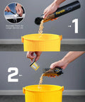 Fanttik Slim V8 APEX car vacuum, black handheld cordless with yellow branding, 19000Pa suction, 4-in-1