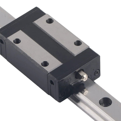 High Speed Linear Guide Rail And Slider Kit With Ball Bearing Steel Blocks For Ultra Smooth Low Friction Motion In 3D Printers, CNC Machines, And Automation Projects, 500mm Length, P-Grade Precision Linear Guide
