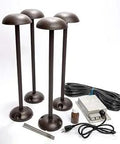 Bronze LED Pathlight Low Voltage Landscape Light DIY Kit With Outdoor Transformer, Bulbs, Wire Connectors, Easy Install Package
