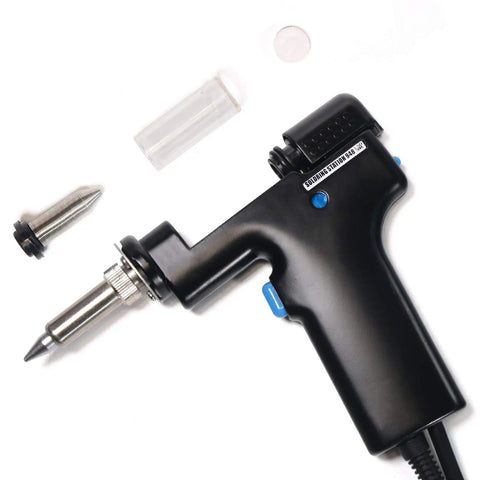 Efficient Desoldering Station With 80W Power, Auto Shutoff, And Precise Temperature Control tool with black handle and nozzle