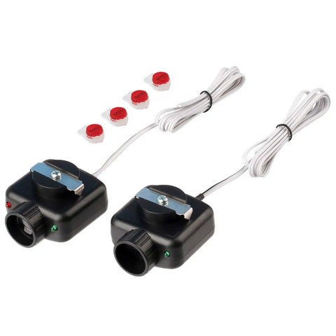 Garage Door Safety Beam Sensor Kit For One Door With Two Infrared Sensors And Wiring Included DIY Ready Easy Install