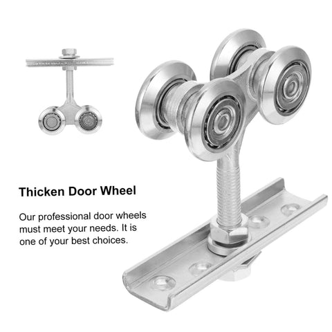 Heavy Duty Industrial Door Track Rollers With Steel Wheels And Bearings for Sliding Doors Cabinets and Closets Durable