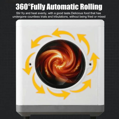 360° Fully Automatic Rolling of Premium Electric Coffee Roaster Machine Featuring 1500 Gram Drum Capacity and Smart Thermostat Controls.