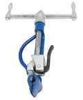 Hilitand Stainless Steel Strap Bander Kit With Ergonomic Rubber Handle And Coordinated Operation Knob For Quick Manual Banding Packaging And Tightening Steel Straps In One Fluid Motion, manual steel strap tensioner with blue handle