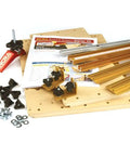 Build It System Starter Kit For Woodworking Jigs With Coping Sled Disc Sander Jig Shooter Board Squaring Jig And Tenoning Jig Pro Grade Gear With components and instructions