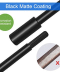 Close-up of Seven Inch Forstner Bit Extension With 3/8 Drill Bit Extender showing black matte coating and corrosion resistance.