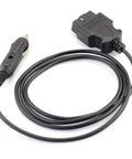 Cigarette Lighter To OBD2 Power Cable 16 Pin 10Ft 12V DC Vehicle OBD II Port Adapter Connect Any 12V Source To Car Diagnostic Tool OBD II Cable