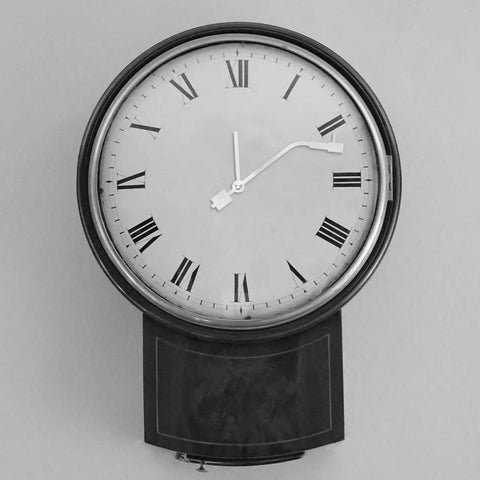 Vinyl Record Clock Mechanism Replacement Kit With Precise Timekeeping And Durable Hands For Easy DIY Repair And Home Decor Keeps Accurate Time And Easy To Install For Your Retro Clock Project installed in a vintage clock face with Roman numerals.