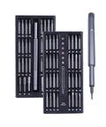 Pro 63 In 1 Precision Screwdriver Set With Torx Phillips Bits and Magnetic Hex Drivers For Rock Solid Phone Laptop Watch Camera Repair Kit In Sleek Black Aluminum Case, open tray and driver