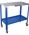 Rust Free Welding Table 36 By 18 Inches Beefed Up Universal Work Cart With Five Eighth Inch Hole Pattern Thirteen Gauge Top 1200 Lb