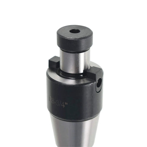 Three Quarter Inch R8 Shank Shell Mill Arbor Adapter Replacement For Bridgeport Machines, Hardened And Ground For Precision