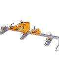 Heavy Duty Fork Mounted Vacuum Lifter With 330 Lb Capacity Handles Slab Stone And Glass No Sweat Via Wireless Remote and 24V battery.